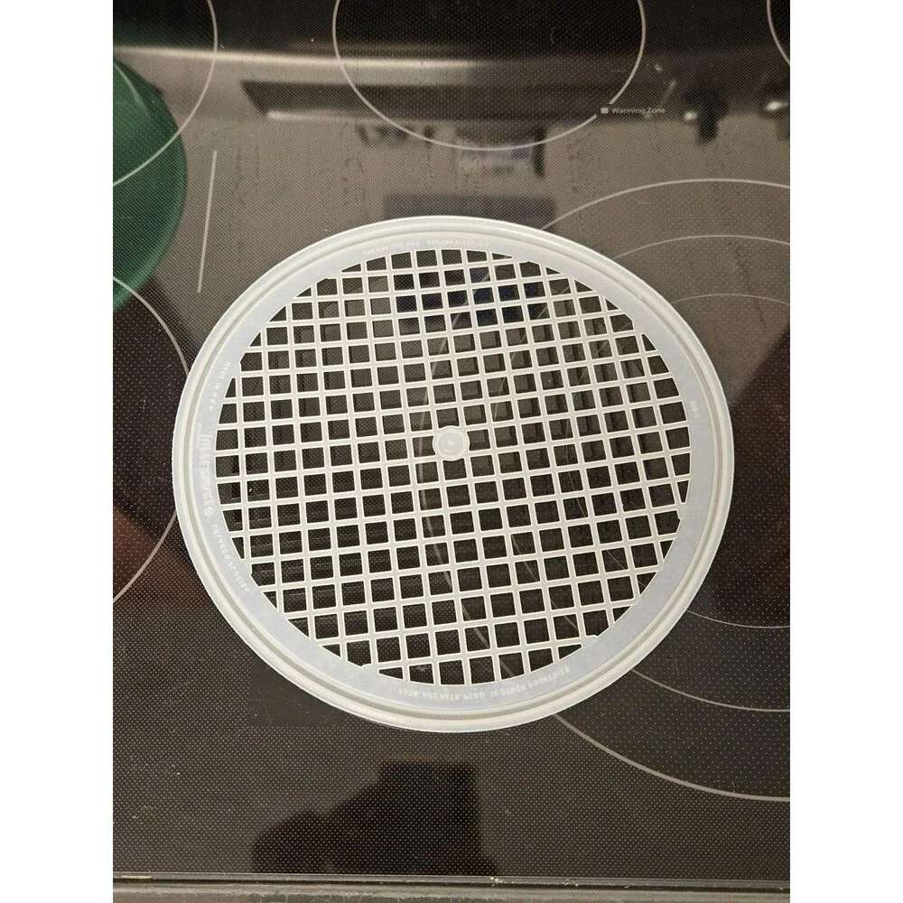 Vintage Tupperware Jadeite Green 9'' Pasta Strainer Colander W Lid #339 & #516